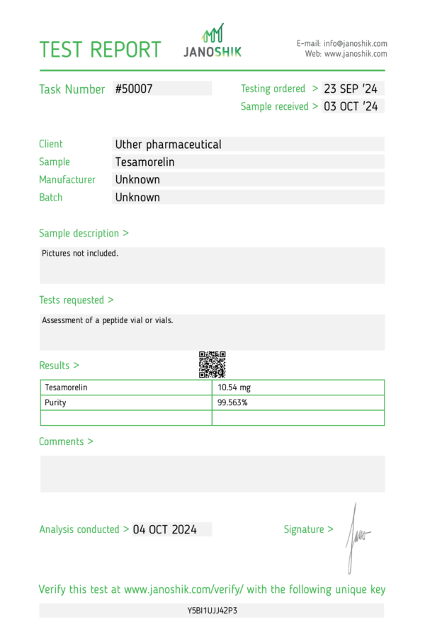 Tesamorelin 10mg Vial/ Kit - Image 3