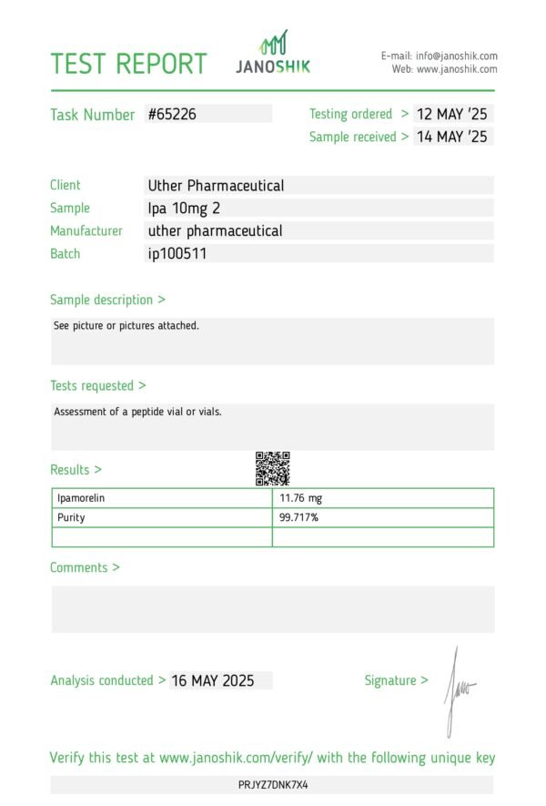 Ipamorelin 10mg KIT(100mg) - Image 2