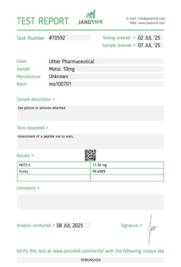 Mots-C 10mg Vial/ Kit - Image 2