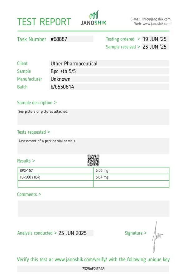 BPC157/TB500 Wolverine Blend 10mg Kit - Image 3