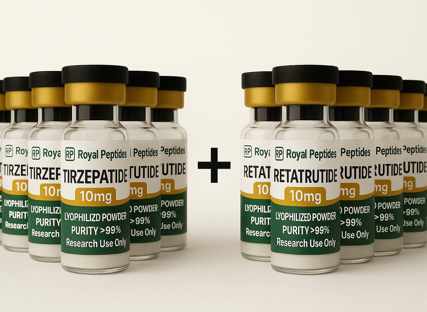 Tirzepatide + Retatrutide 10mg – Mix Kit (5+5 Pack)